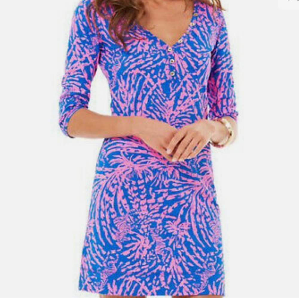 Lilly Pulitzer Palmetto V-neck T-shirt Dress Size xs